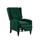 Sillón reclinable de empuje con respaldo de terciopelo