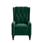 Sillón reclinable de empuje con respaldo de terciopelo