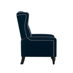 Sillón reclinable de empuje con respaldo de terciopelo