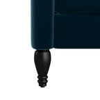 Sillón reclinable de empuje con respaldo de terciopelo