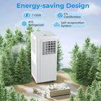 Costway 7100 BTU (10000 BTU ASHRAE) Portable Air Conditioner 3-in-1 10000 BTU AC Unit with Dehumidifier and Cool and Fan