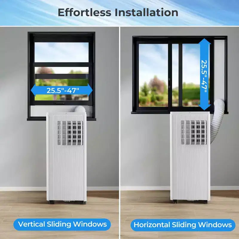 Costway 7100 BTU (10000 BTU ASHRAE) Portable Air Conditioner 3-in-1 10000 BTU AC Unit with Dehumidifier and Cool and Fan
