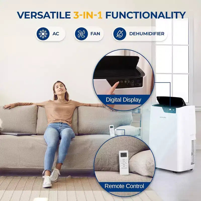 SereneLife 12,000 BTU Portable Air Conditioner & Heater