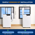 SereneLife 12,000 BTU Portable Air Conditioner & Heater