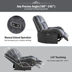 Sillón reclinable estándar motorizado de chenilla