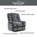 Sillón reclinable estándar motorizado de chenilla