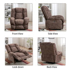 Sillón reclinable estándar motorizado de chenilla