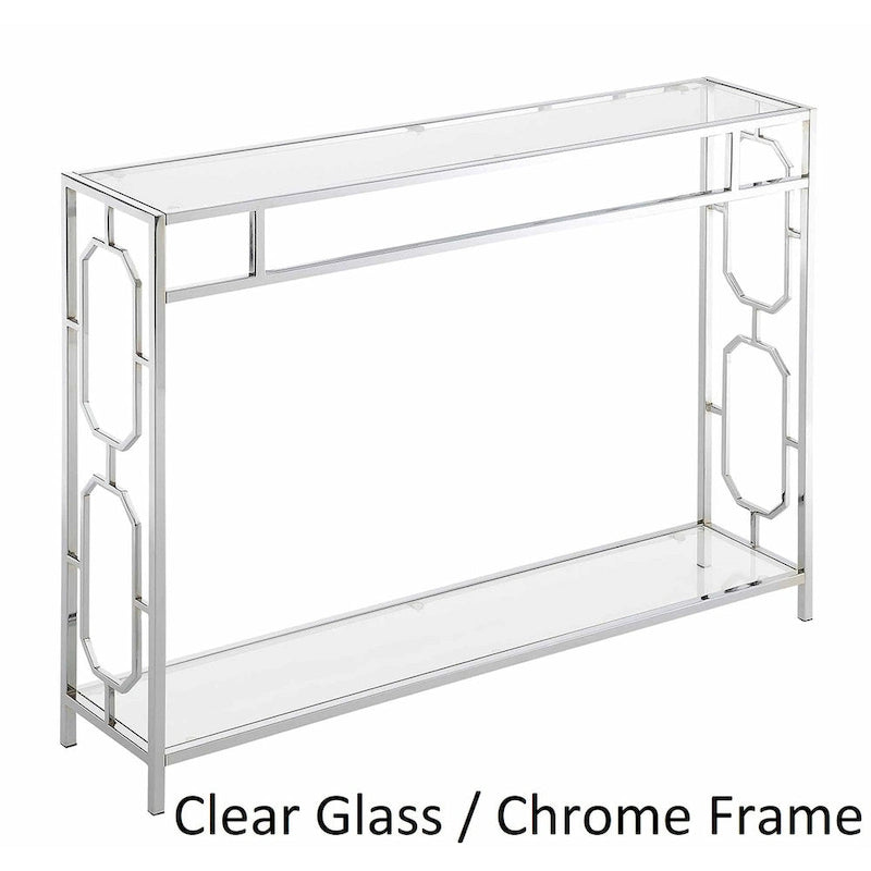 Mesa Consola Omega Chrome con Estante