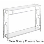 Mesa Consola Omega Chrome con Estante