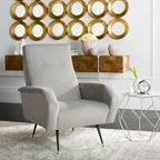 Sillón club retro moderno de mediados de siglo - 28 An. x 35 Prof. x 37 Al.