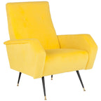 Sillón club retro moderno de mediados de siglo - 28 An. x 35 Prof. x 37 Al.