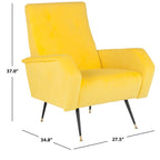 Sillón club retro moderno de mediados de siglo - 28 An. x 35 Prof. x 37 Al.