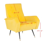 Sillón club retro moderno de mediados de siglo - 28 An. x 35 Prof. x 37 Al.