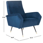 Sillón club retro moderno de mediados de siglo - 28 An. x 35 Prof. x 37 Al.