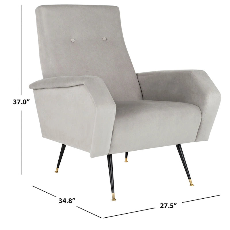 Sillón club retro moderno de mediados de siglo - 28 An. x 35 Prof. x 37 Al.
