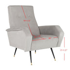 Sillón club retro moderno de mediados de siglo - 28 An. x 35 Prof. x 37 Al.