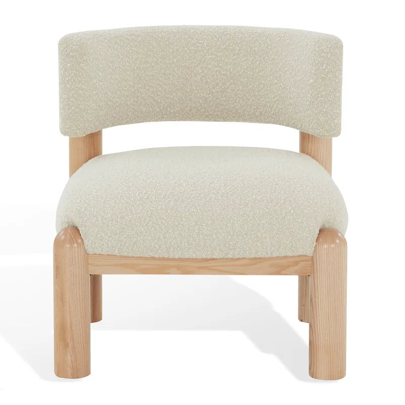 Sillón decorativo de borreguito sintético - 26 pulg. An. x 26 pulg. Prof. x 28 pulg. Al.