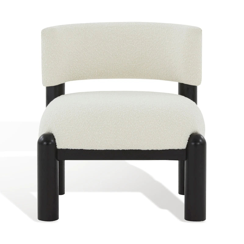Sillón decorativo de borreguito sintético - 26 pulg. An. x 26 pulg. Prof. x 28 pulg. Al.