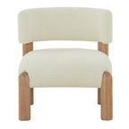 Sillón decorativo de borreguito sintético - 26 pulg. An. x 26 pulg. Prof. x 28 pulg. Al.