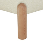 Sillón decorativo de borreguito sintético - 26 pulg. An. x 26 pulg. Prof. x 28 pulg. Al.