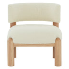 Sillón decorativo de borreguito sintético - 26 pulg. An. x 26 pulg. Prof. x 28 pulg. Al.