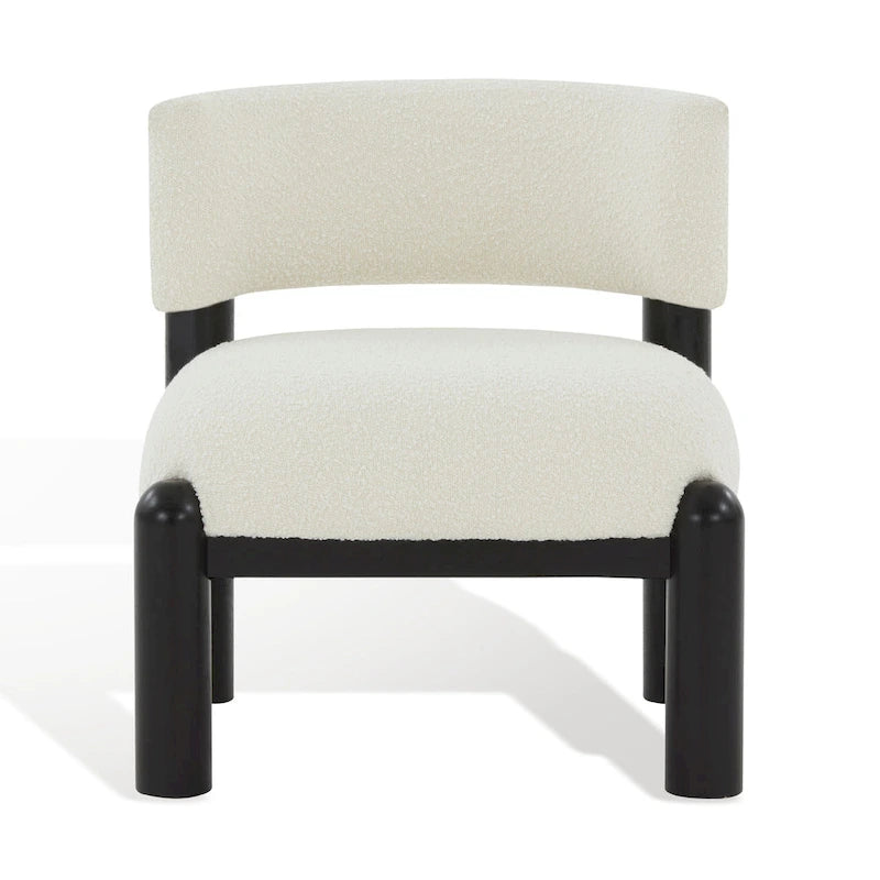 Sillón decorativo de borreguito sintético - 26 pulg. An. x 26 pulg. Prof. x 28 pulg. Al.