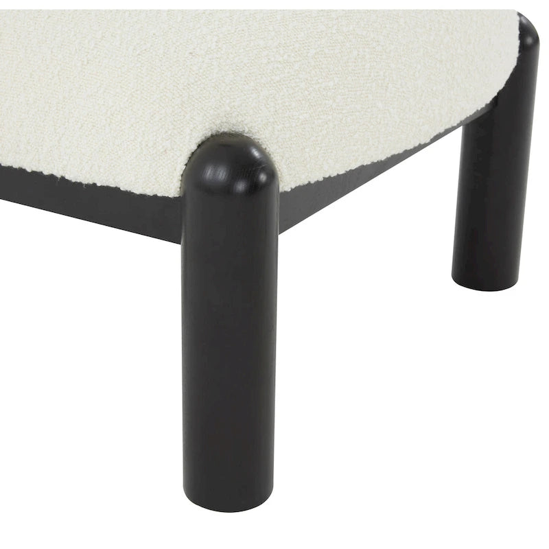 Sillón decorativo de borreguito sintético - 26 pulg. An. x 26 pulg. Prof. x 28 pulg. Al.