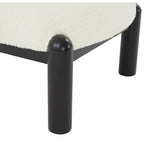 Sillón decorativo de borreguito sintético - 26 pulg. An. x 26 pulg. Prof. x 28 pulg. Al.