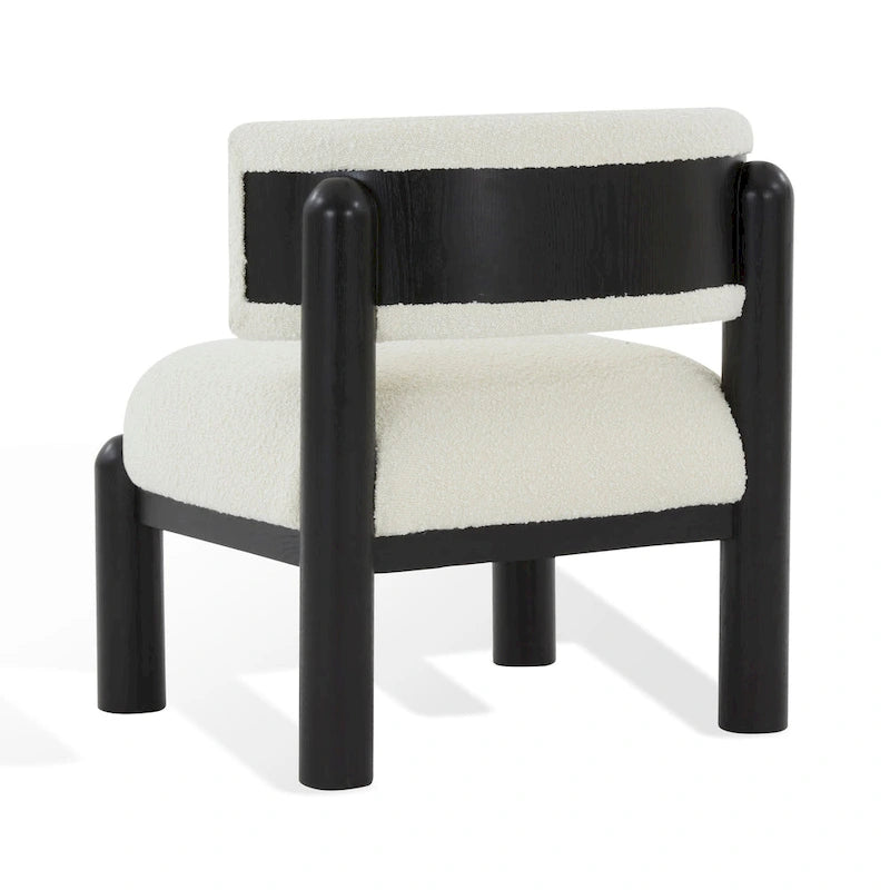 Sillón decorativo de borreguito sintético - 26 pulg. An. x 26 pulg. Prof. x 28 pulg. Al.
