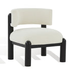 Sillón decorativo de borreguito sintético - 26 pulg. An. x 26 pulg. Prof. x 28 pulg. Al.