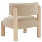 Sillón decorativo de borreguito sintético - 26 pulg. An. x 26 pulg. Prof. x 28 pulg. Al.