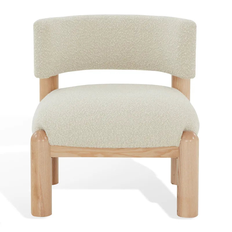 Sillón decorativo de borreguito sintético - 26 pulg. An. x 26 pulg. Prof. x 28 pulg. Al.
