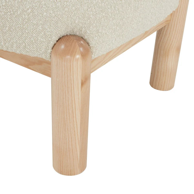 Sillón decorativo de borreguito sintético - 26 pulg. An. x 26 pulg. Prof. x 28 pulg. Al.