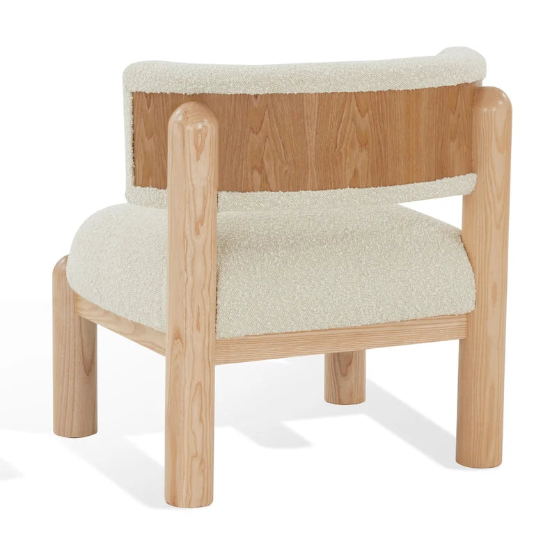 Sillón decorativo de borreguito sintético - 26 pulg. An. x 26 pulg. Prof. x 28 pulg. Al.