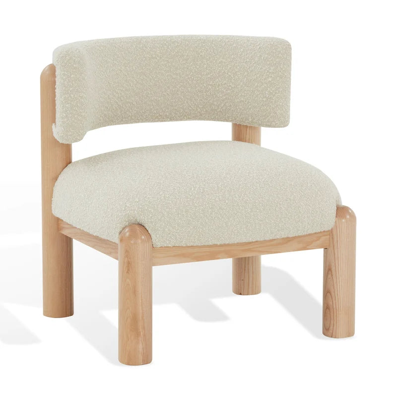 Sillón decorativo de borreguito sintético - 26 pulg. An. x 26 pulg. Prof. x 28 pulg. Al.