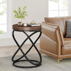 19.68 Inches Round End Side Table Nightstands for Living Room