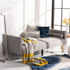 Cama futón plegable con almohada - 74.8 x 31.9 x 34.7