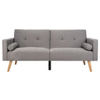Cama futón plegable con almohada - 74.8 x 31.9 x 34.7