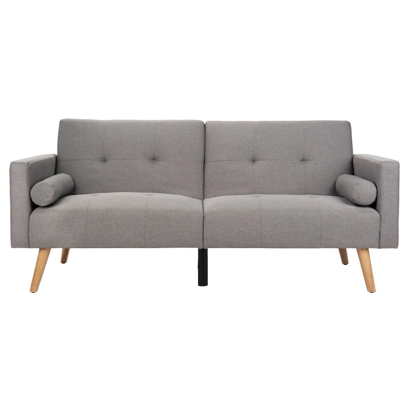 Cama futón plegable con almohada - 74.8 x 31.9 x 34.7