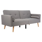 Cama futón plegable con almohada - 74.8 x 31.9 x 34.7