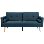 Cama futón plegable con almohada - 74.8 x 31.9 x 34.7