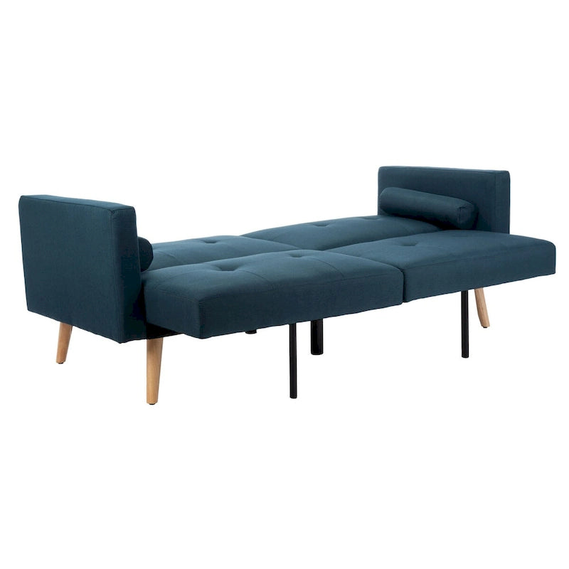 Cama futón plegable con almohada - 74.8 x 31.9 x 34.7