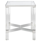 Mesa auxiliar de acrílico - 20 pulgadas de ancho x 20 pulgadas de profundidad x 24 pulgadas de alto