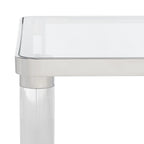 Mesa auxiliar de acrílico - 20 pulgadas de ancho x 20 pulgadas de profundidad x 24 pulgadas de alto