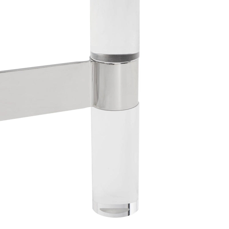 Mesa auxiliar de acrílico - 20 pulgadas de ancho x 20 pulgadas de profundidad x 24 pulgadas de alto