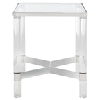 Mesa auxiliar de acrílico - 20 pulgadas de ancho x 20 pulgadas de profundidad x 24 pulgadas de alto