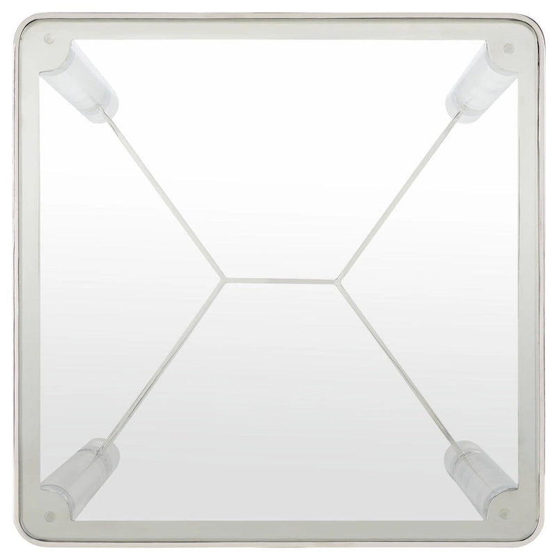 Mesa auxiliar de acrílico - 20 pulgadas de ancho x 20 pulgadas de profundidad x 24 pulgadas de alto