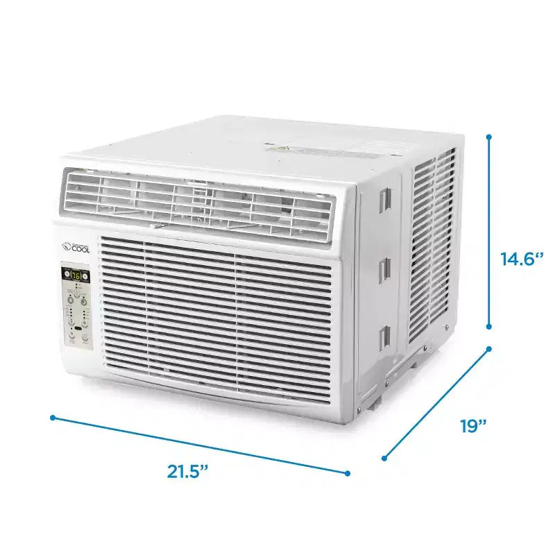 COMMERCIAL COOL CWAM145W6C 14,300 Remote Control and Adjustable Thermostat Window Air Conditioner, 14500 BTU, White