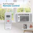 COMMERCIAL COOL CWAM145W6C 14,300 Remote Control and Adjustable Thermostat Window Air Conditioner, 14500 BTU, White