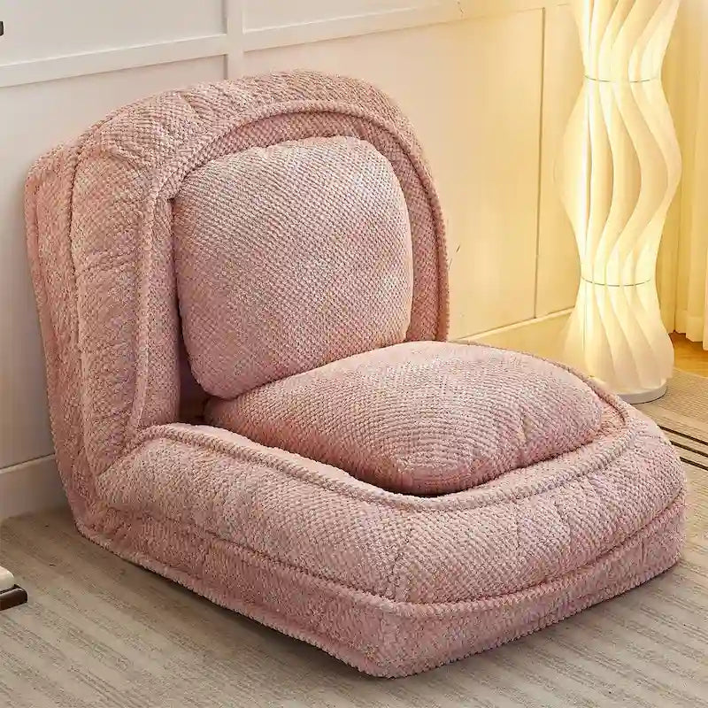 Sofá Perezoso, 5 Posiciones Ajustables, para Sentarse, Dormir, Plegable, Adecuado para el Dormitorio o la Sala de Estar